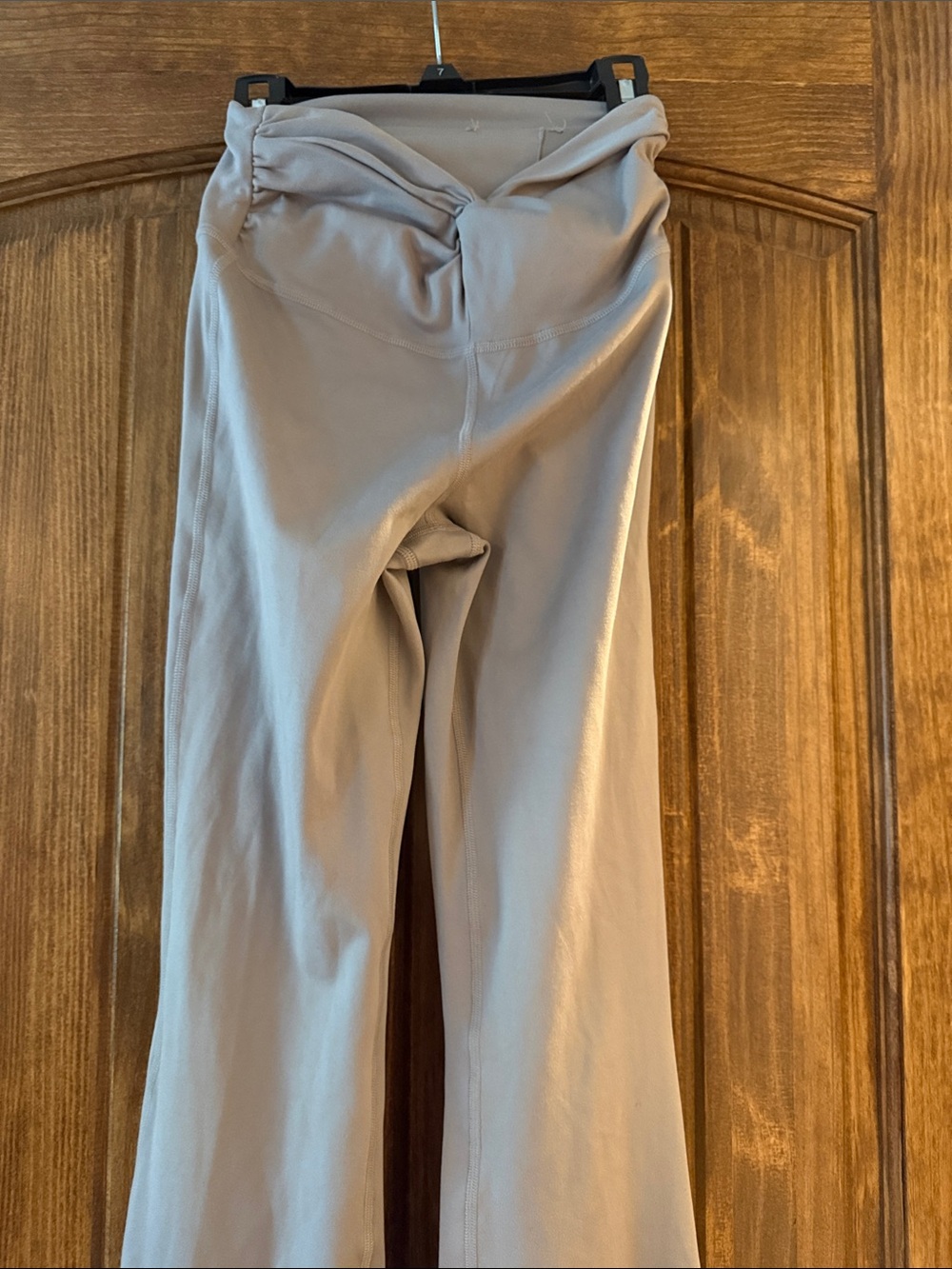 Size small long Gilly Hicks Recharge Flare Pants - Charcoal/light purplish